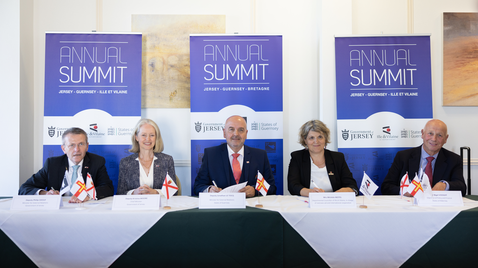 Members of Government from Guernsey, Jersey and France on panel