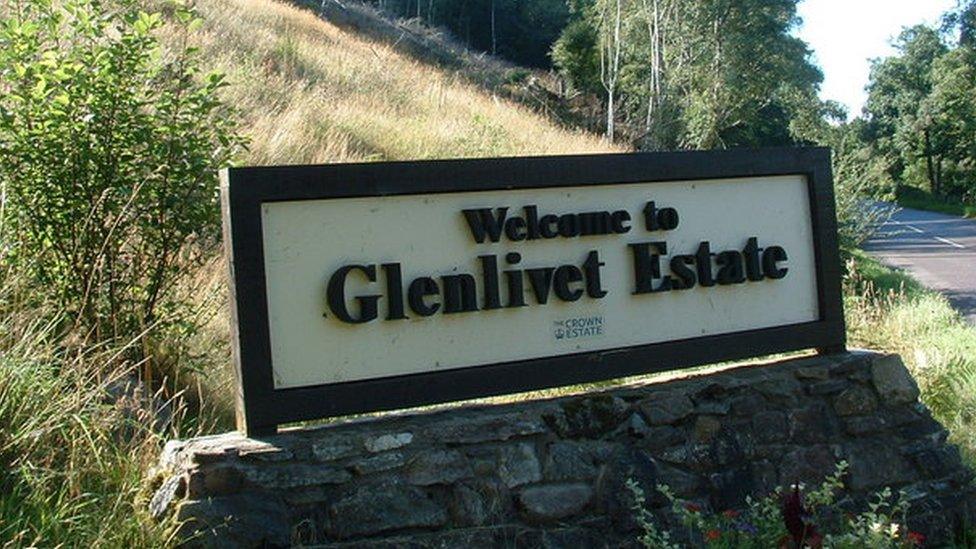 Glenlivet Estate sign