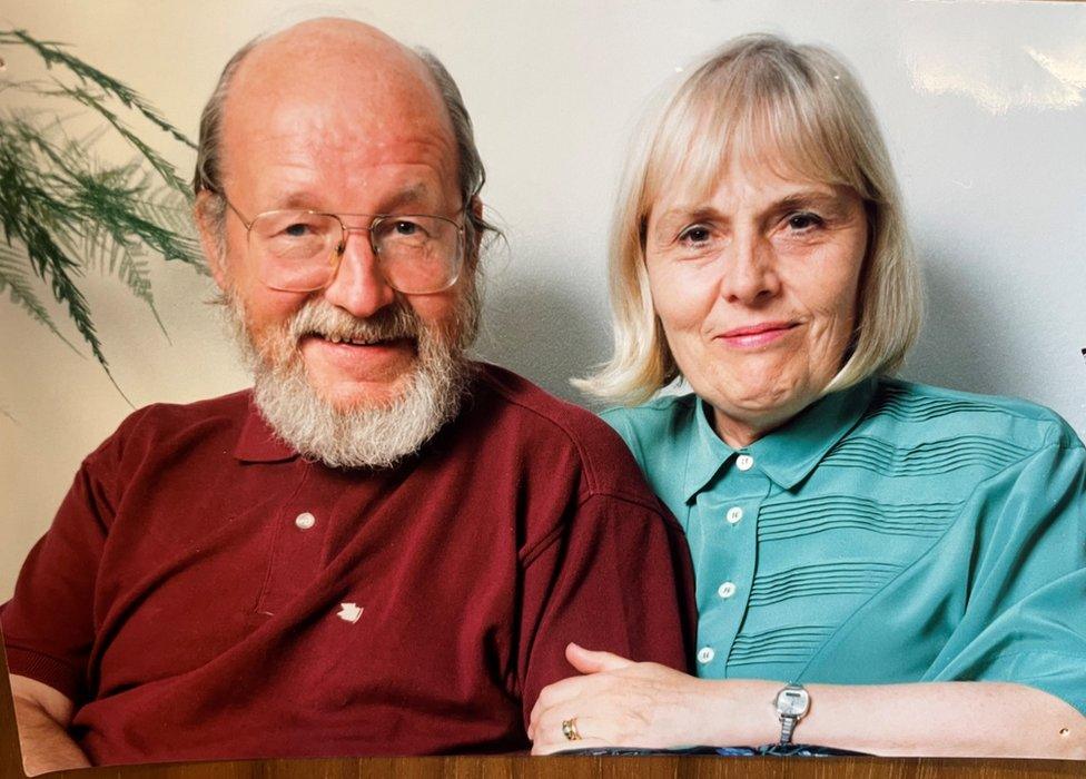 Martin Birkhans with his wife Joan Lingard