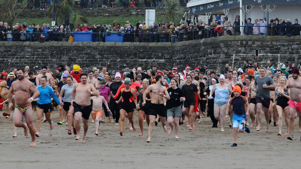 Barry New Year's Day swim