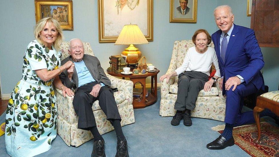 Jill Biden, Jimmy and Rosalynn Carter, Joe Biden