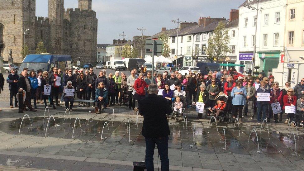 Protest Caernarfon