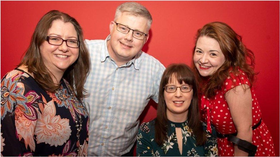 Dr Caroline Walker, Dr Cieran McKiernan, Dr Emily Burns and Dr Hannah Barham-Brown