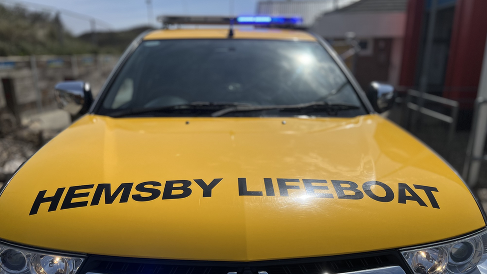 Hemsby lifeboat vehicle