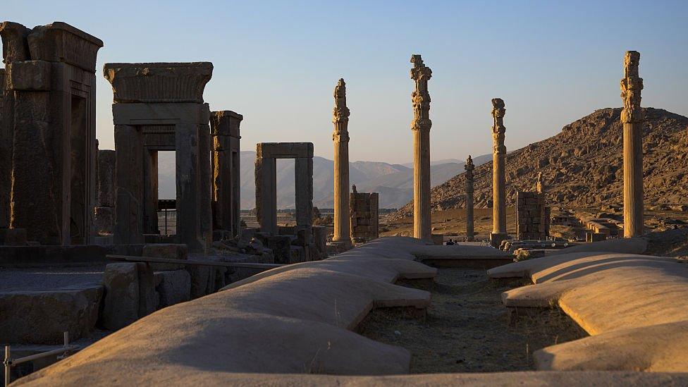 The ruins of Persepolis in Iran