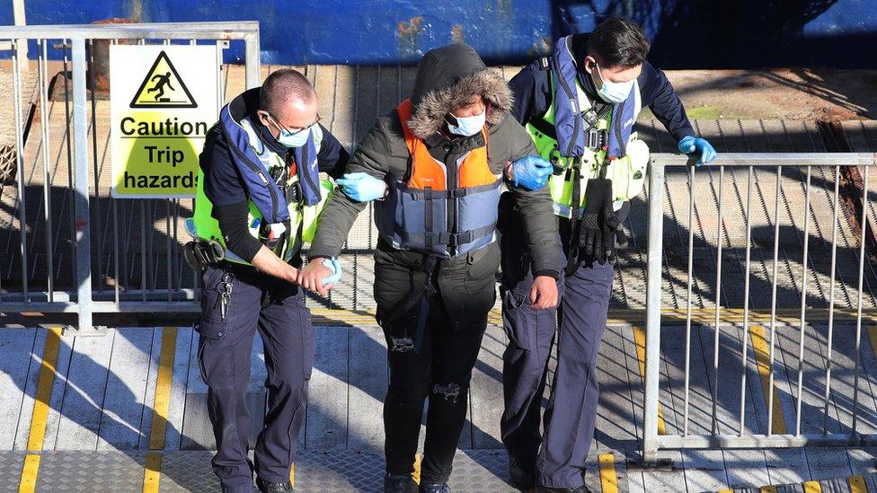 Migrants in Dover