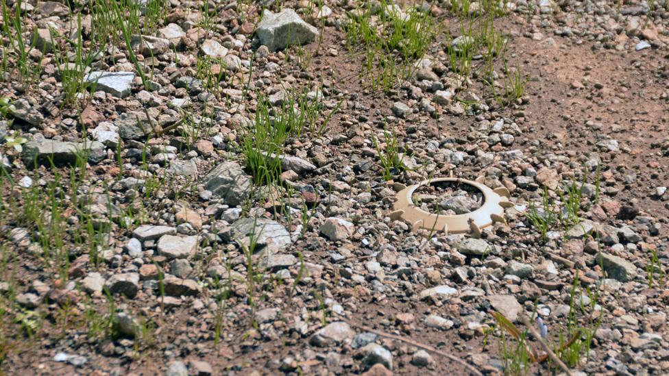 landmine on mountain