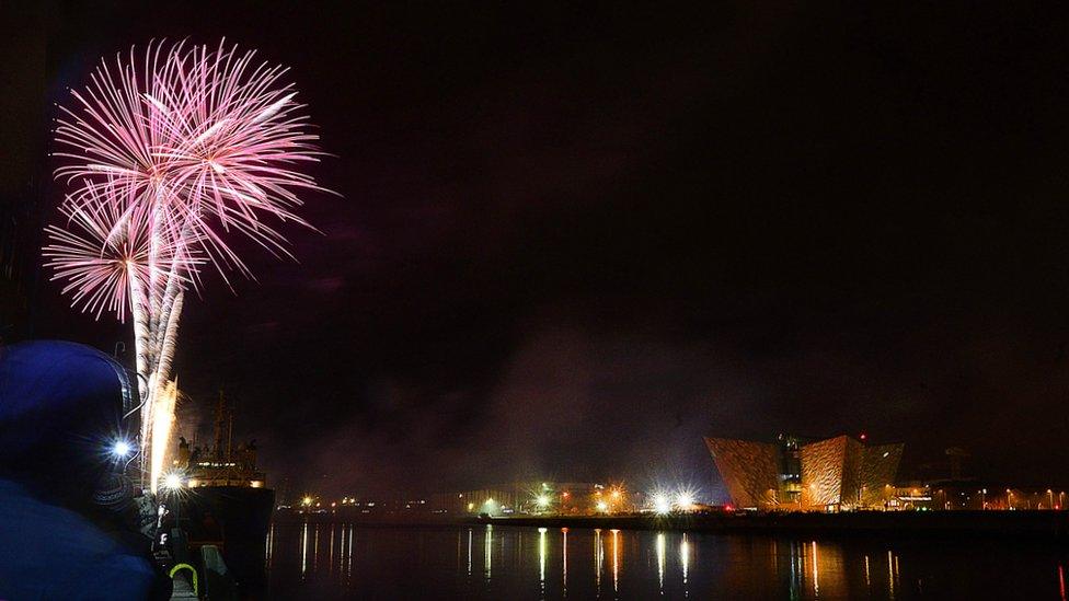 Firework at the Halloween Monster Mash in Belfast