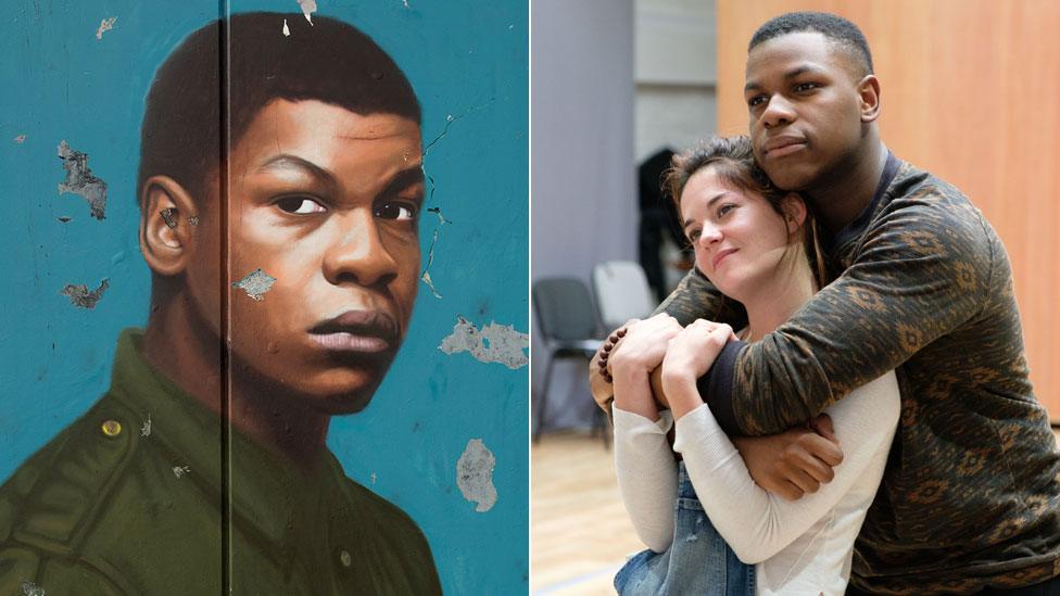 Sarah Greene and John Boyega