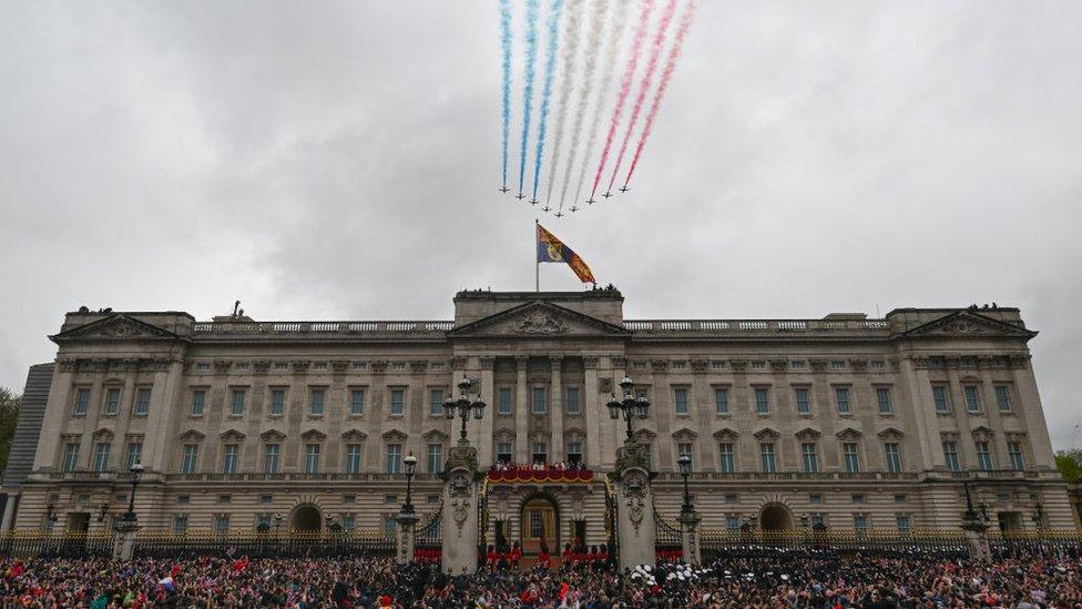 Flypast over Buckingham Palace