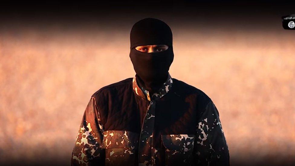 A man who appears in the video released by so-called Islamic State