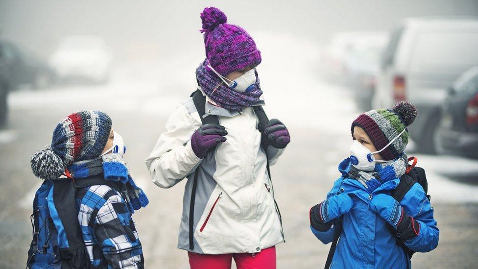 kids with masks