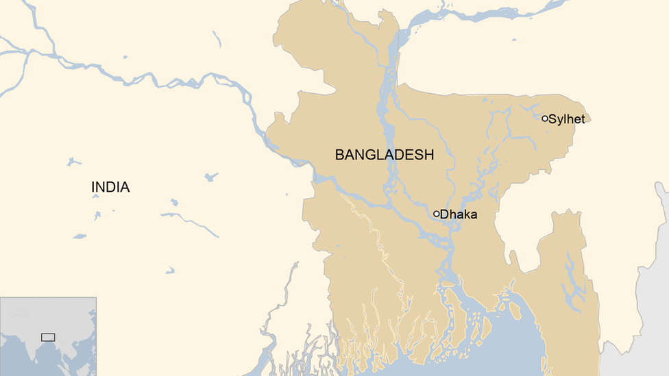 Map o Fangladesh