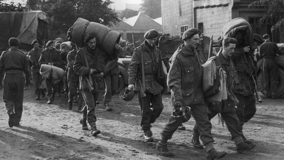 Surviving British soldiers of the Battle of Arnhem