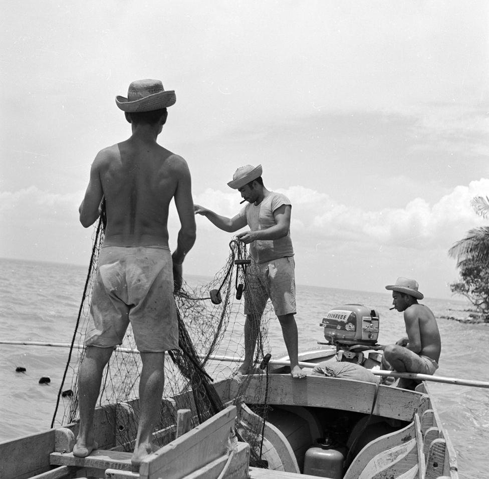 Venezuela once had its own flourishing fishing industry (island of Toas, near Maracaibo, 1950)