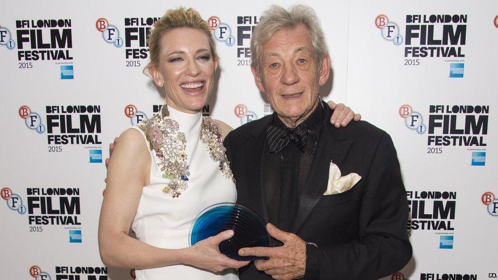 Cate Blanchett and Sir Ian McKellen