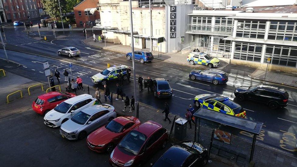 Arrest in Lower Parliament Street, Nottingham