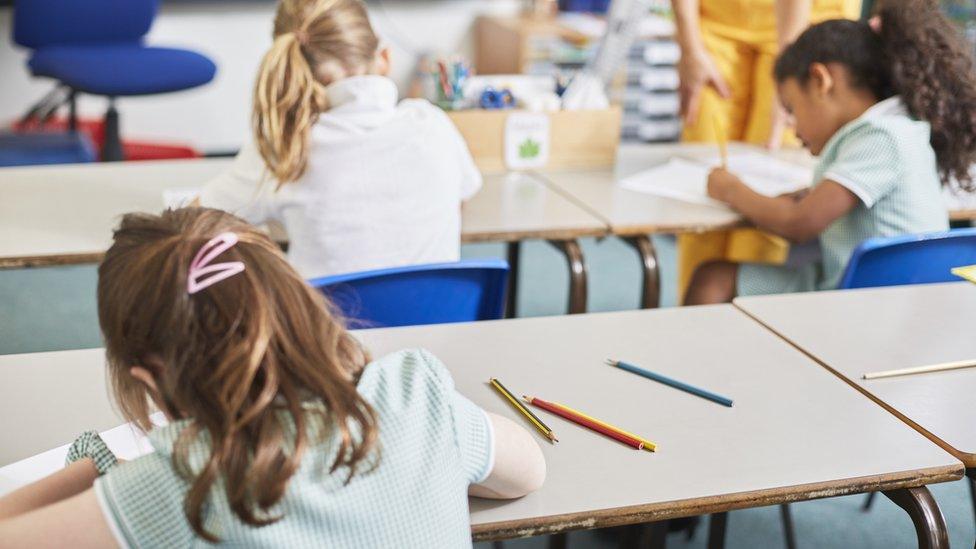 Children in a classroom