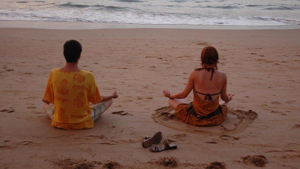 Tourists in Goa