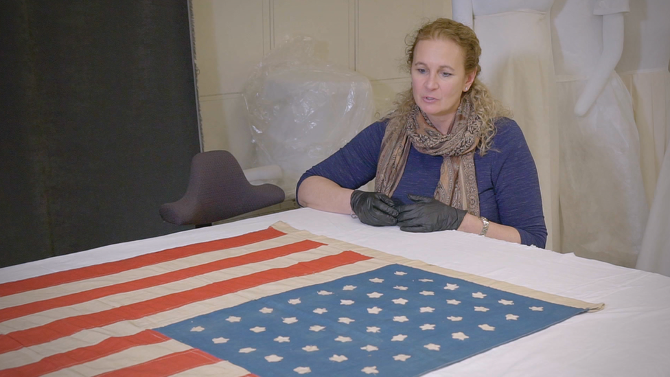 The US flag made by Islay locals is in the Smithsonian Institution in Washington DC