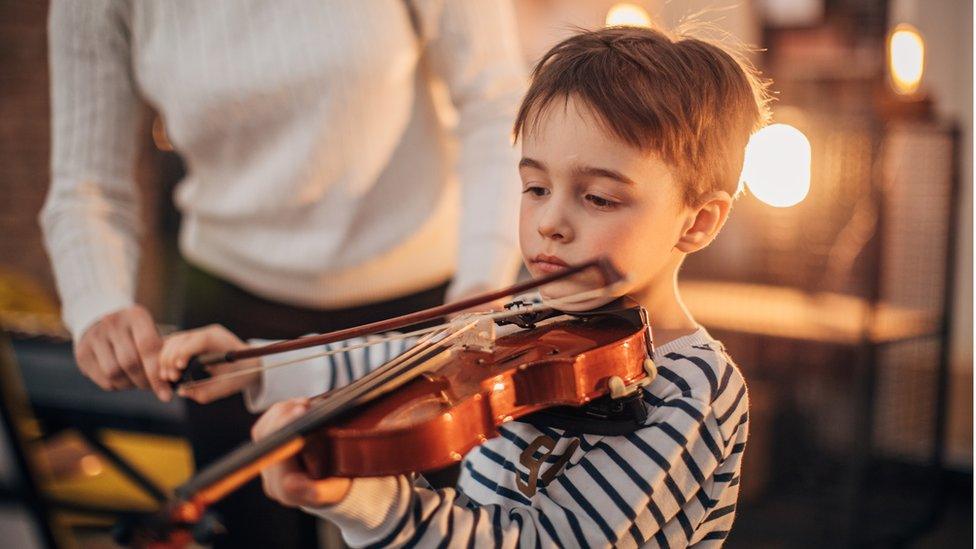 violin lesson