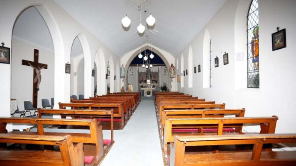 Inside St Adhelm's RC Church