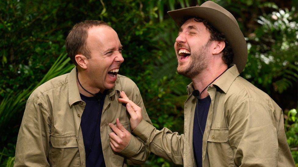 Matt Hancock and Seann Walsh on I'm A Celebrity