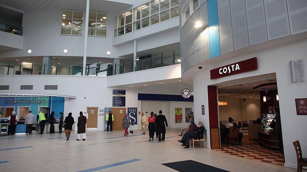 A Costa coffee in a hospital