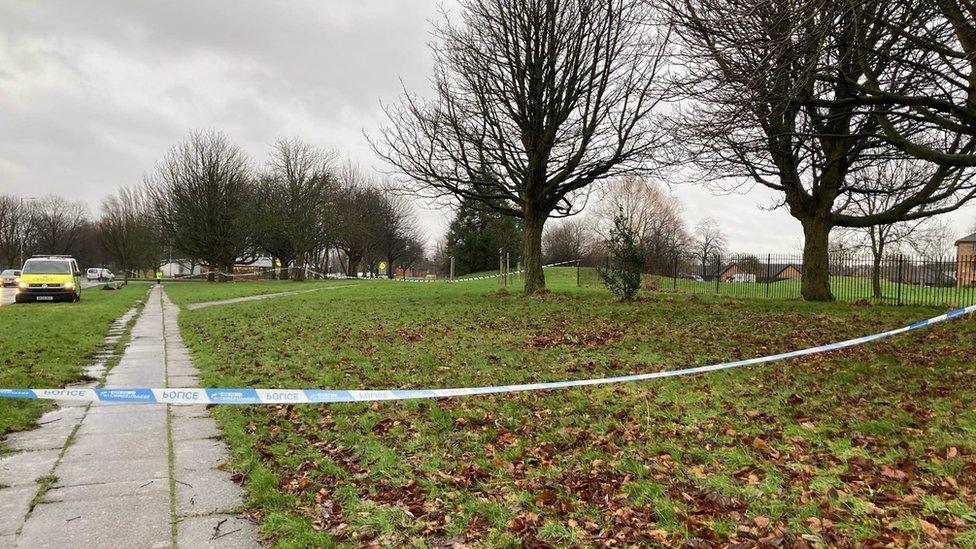 Police at Childwall Valley Road