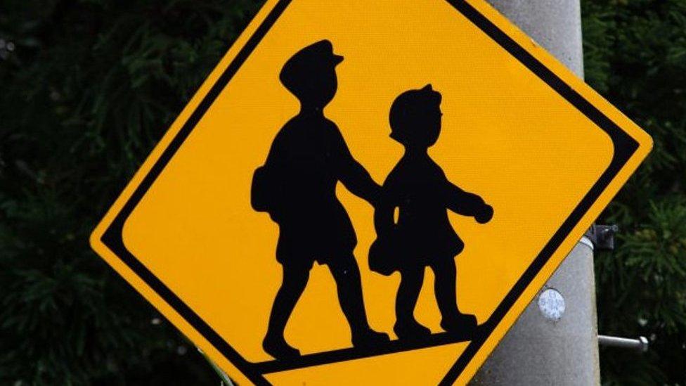 School crossing sign