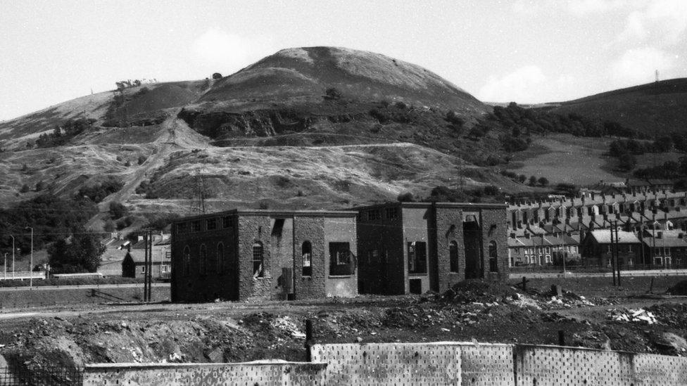 Winding houses at Albion Colliery in 1973 - seven years after closure