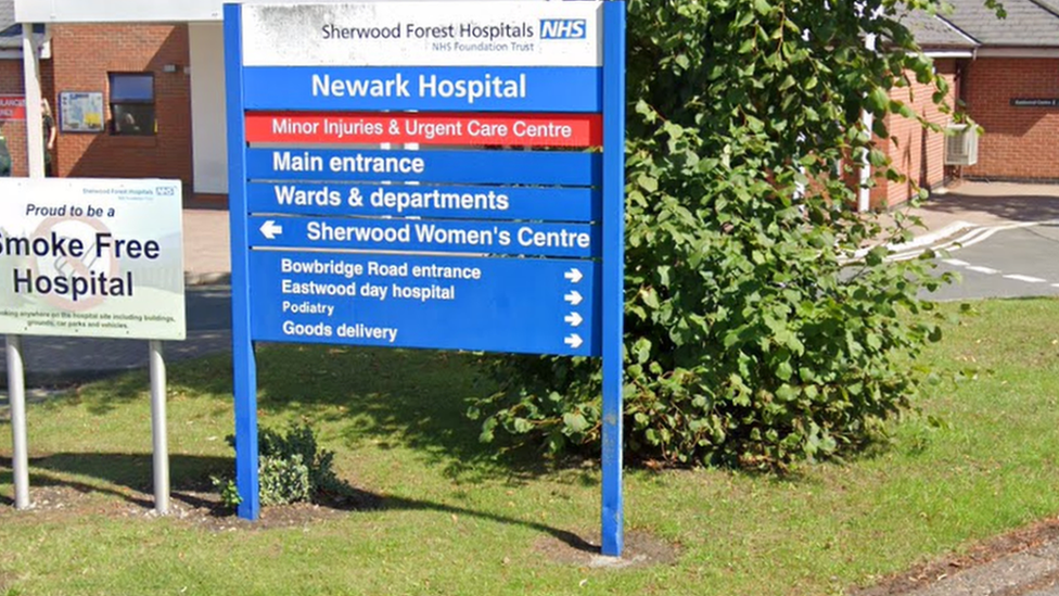 Hospital sign