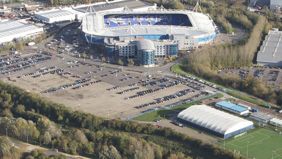 Madejski Stadium aerial view