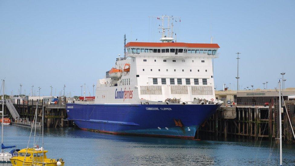 Commodore Clipper in St Peter Port Harbour