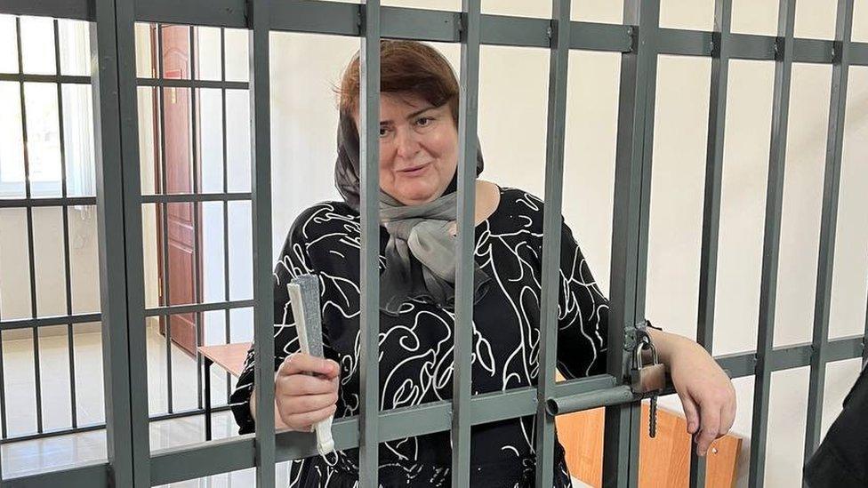 Zarema Musayeva was found guilty of fraud and assaulting a police officer - charges rejected by rights groups as trumped up