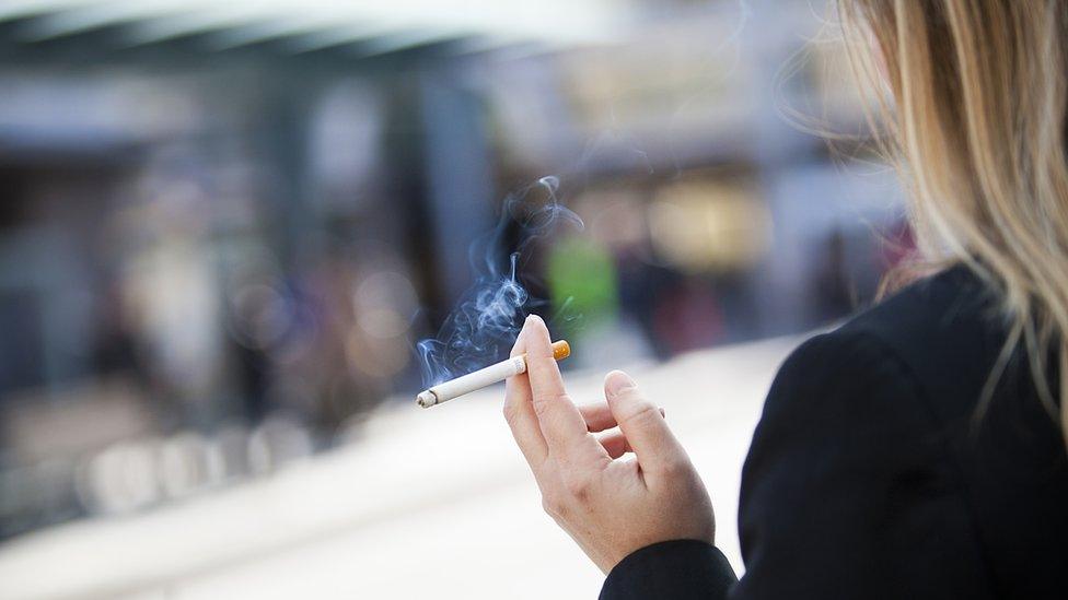 Woman smoking