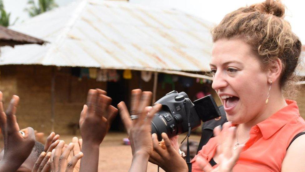 Kate Shaw during a previous role in Sierra Leone