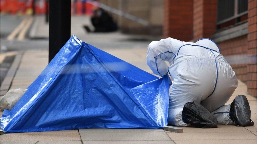 Forensic expert in Livery Street, Birmingham