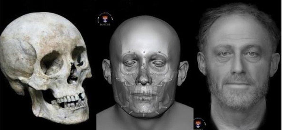 Facial reconstruction of 13th century man