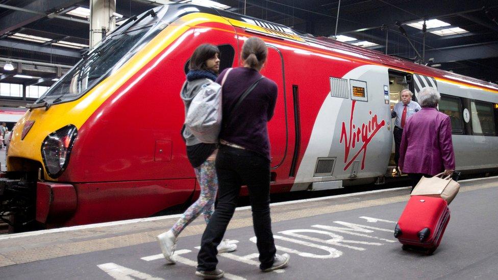 A Virgin train