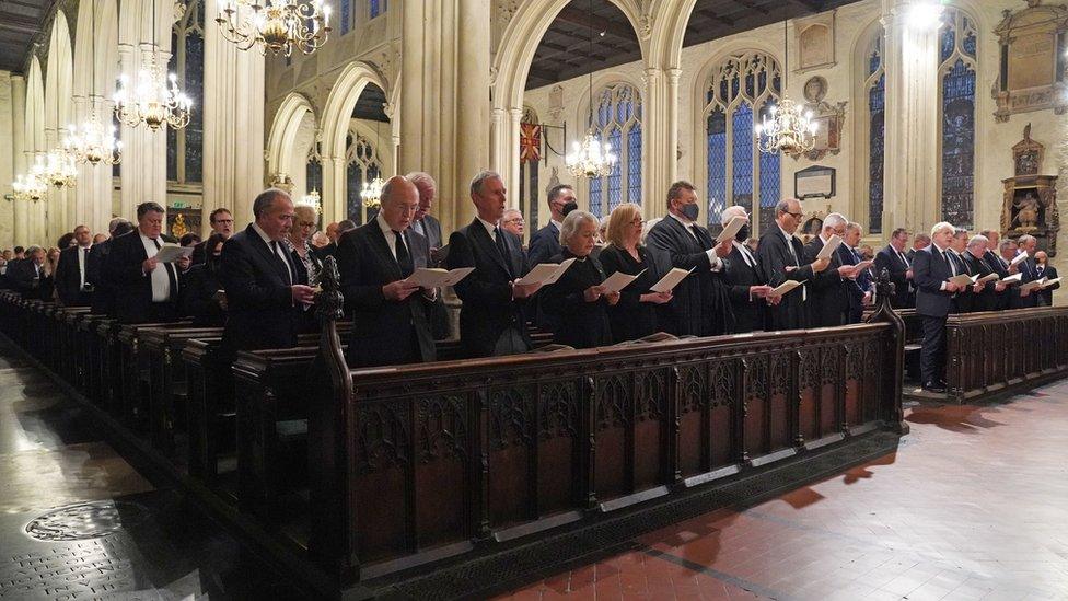 The church service at St Margaret's Church