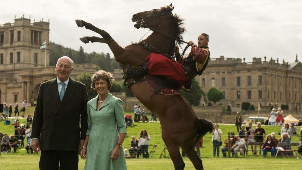 Peregrine 'Stoker' Cavendish, Duke of Devonshire, and his wife Amanda, Duchess of Devonshire