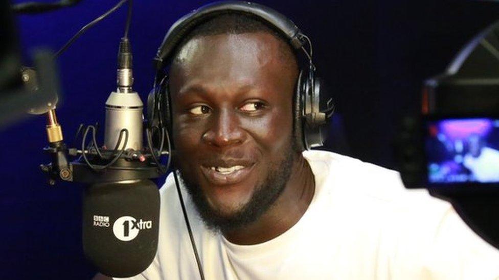 Stormzy on the BBC Radio 1Xtra Breakfast Show