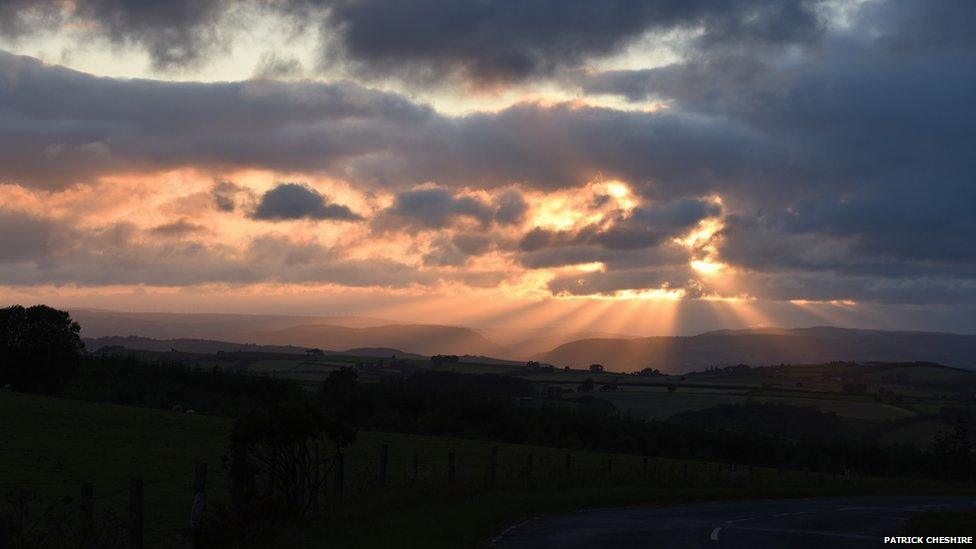 Mid Wales skyline