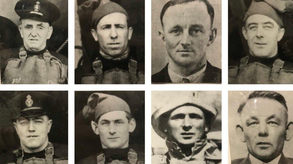 The crew of the St Ives lifeboat on 23 January 1939