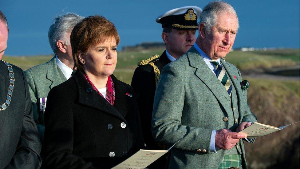 Nicola Sturgeon and Prince Charles