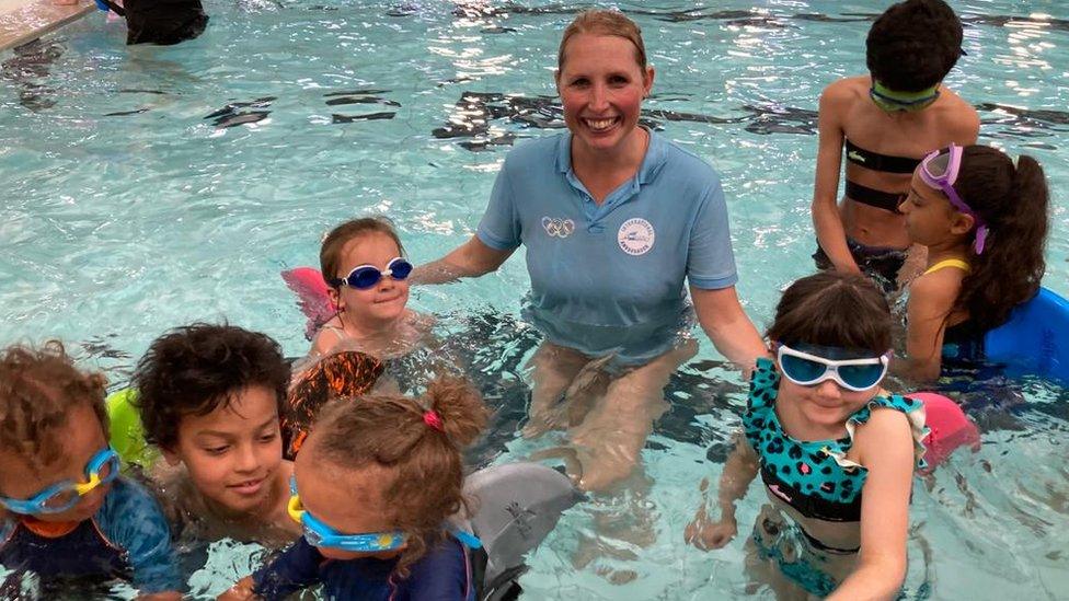 Stephanie Millward with children