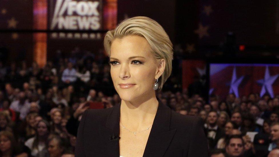 Megyn Kelly waits for the start of the Republican presidential primary debate in Des Moines, Iowa., 28 January 2016