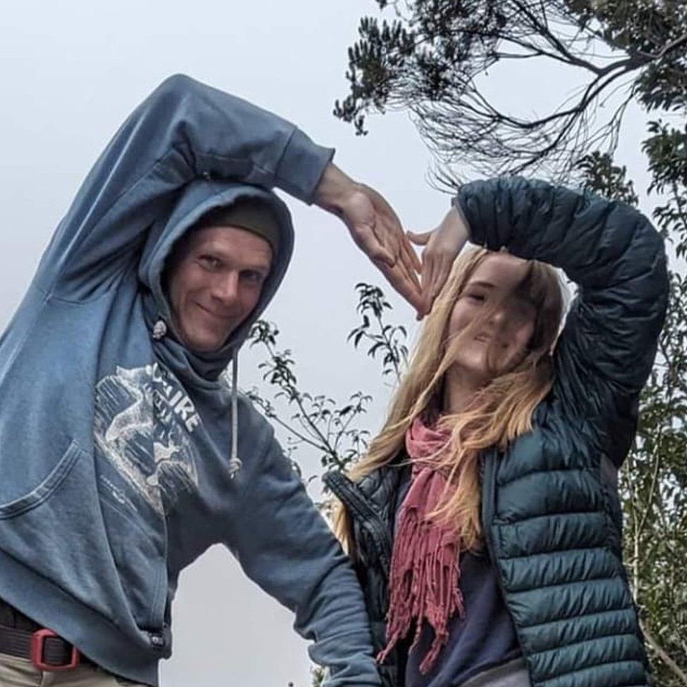 Vasyl Buchko and his daughter Daryna Buchko on holiday in Tenerife.