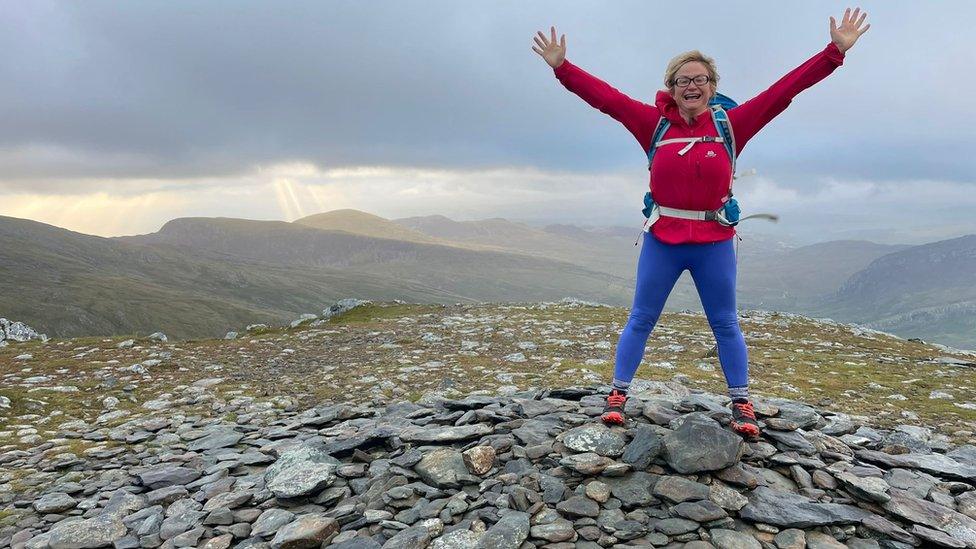 Claire Jenkins on a mountain